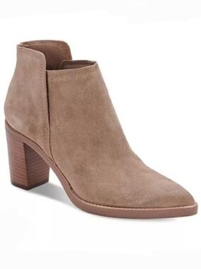 Dolce Vita Spade Women's Size 8 Brown Suede Western Heeled Chelsea Ankle Boots